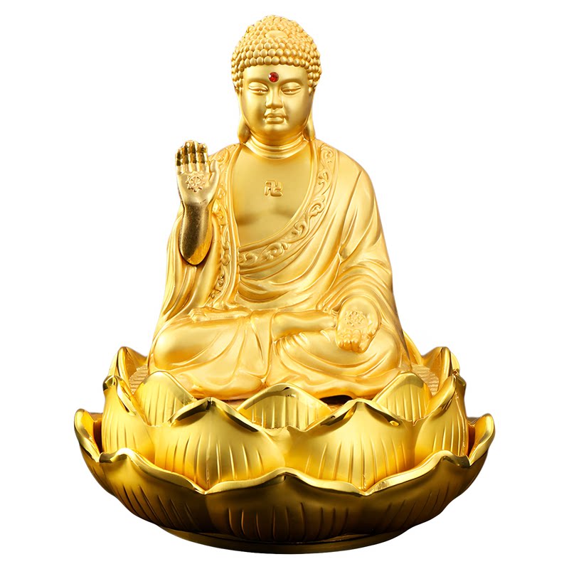 合金莲花千手观音车载香水摆件