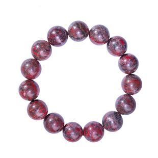 正品天然朱砂原石手串打磨原矿石手链男女转运珠本命年配饰送礼物