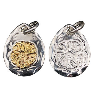 高桥风格菊地健925纯银雷鸟吊坠女蔷薇花小饼配件坠子手工项链男