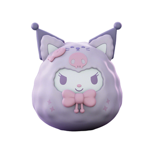 正版三丽鸥小动物不倒翁盲盒库洛米手办创意家居可爱办公室摆件女