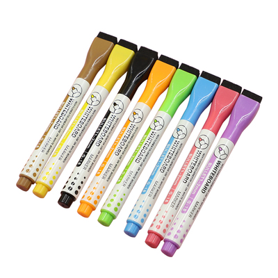 明航8色水性白板笔可擦无毒