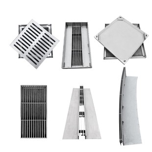 304不锈钢排水井盖缝隙式线性检查井隐藏式线性雨水口污水窨井盖