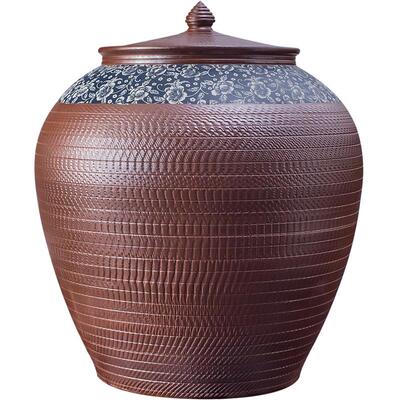 陶瓷米缸米桶50斤100斤20装家用带盖景德镇腌菜桶水油缸储物米罐