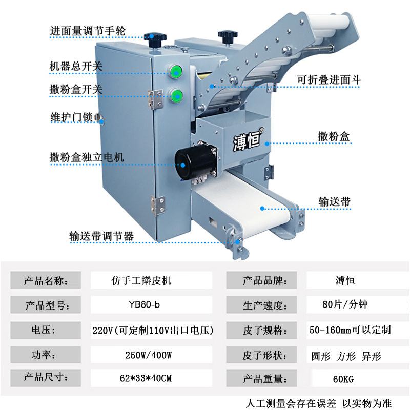 01饺子皮机商用全自动小型仿手工擀皮机包子皮机新款混沌皮创业设