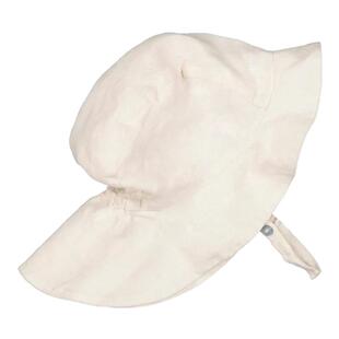 ins宝宝遮阳帽亚麻太阳帽薄款透气大帽檐儿童防晒帽夏季户外帽子