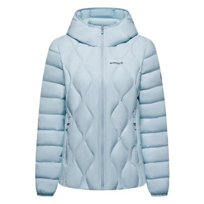 波司登短款连帽鹅绒轻薄羽绒服女