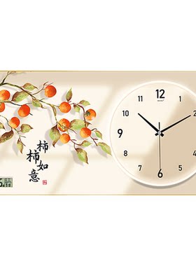 25新款家用电子时钟挂墙万年历餐厅装饰画现代轻奢钟表挂钟客厅