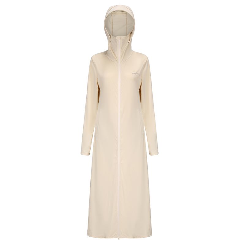 魔力薇薇长款防晒衣女全身冰丝夏季皮肤衣防紫外线轻薄修身防晒服