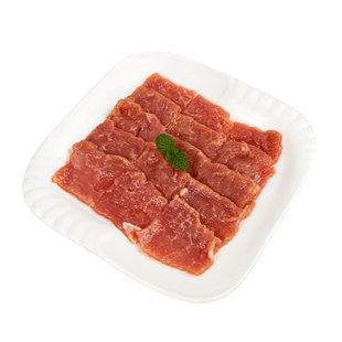 一号私厨嫩滑生猪肉片500g鲜肉整切不拼接猪肉片商用半成品预制菜