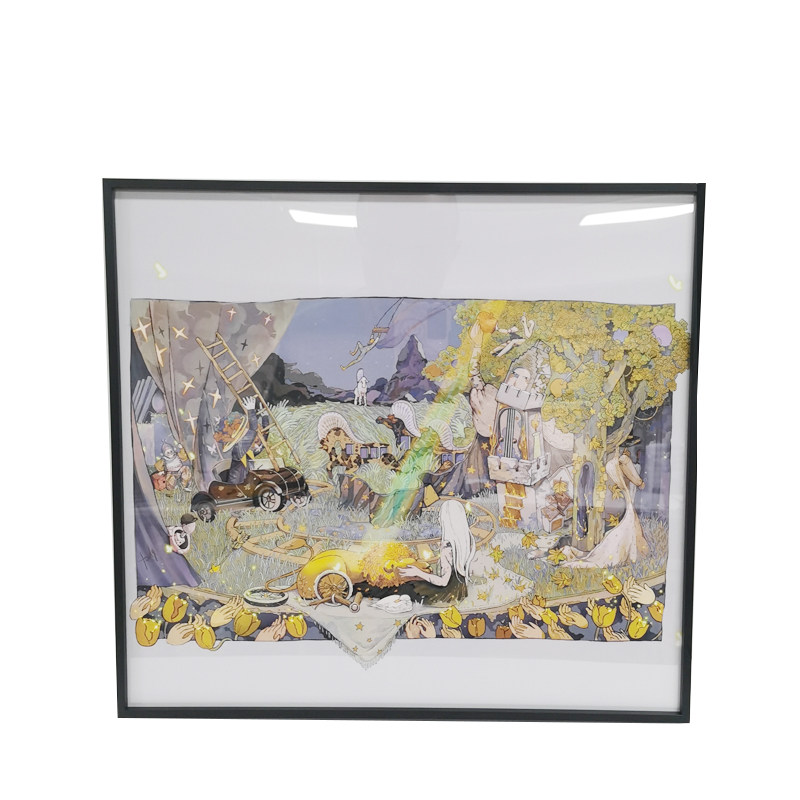 装饰画定做毕设海报插画艺术微喷油画布喷绘国画宣纸画芯打印定制