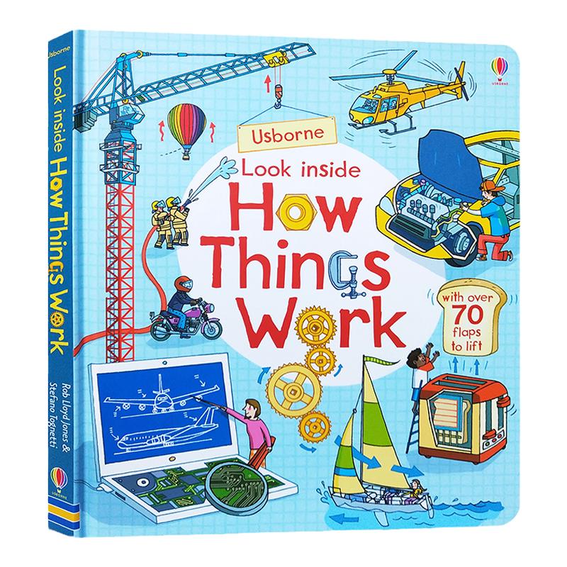 Usborne看里面系列英文原版Look Inside How things Work事物运转的秘密立体书翻翻书儿童科普读物百科绘本亲子共读3-6岁