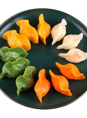 菡艺模玩仿真水饺美食物拍摄道具