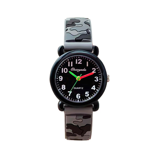 小男孩儿童迷彩表带户外运动手表幼儿园学生宝宝石英防水电子腕表