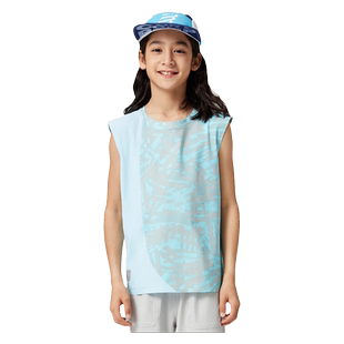 2025春夏男童运动户外背心轻薄冰凉无袖T恤吸湿排汗速干透气