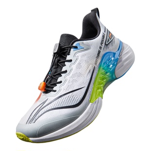 李宁童鞋浮游跑步鞋男女大童2026新款减震回弹圆头青少年低帮童鞋