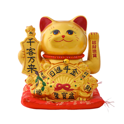 日式摇手电动可爱大号前台招财猫
