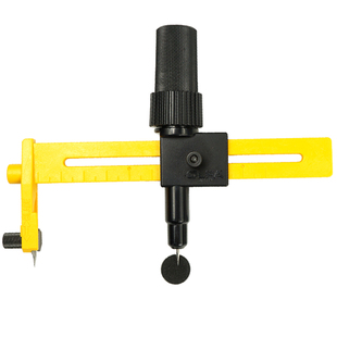 日本原装OLFA 圆规刀画圆刀圆形切割刀薄物开孔裁圆工具刀进口