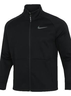 Nike耐克夹克男秋冬新款加绒保暖黑色立领跑步运动外套DM5941-010