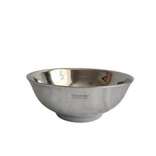 太美啦!Chockmen 18-10不锈钢双层防烫汤碗面碗大号拌饭碗沙拉碗