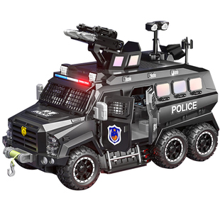 儿童生日礼物玩具车男孩大号特警车2025新款小汽车装甲车模型益智