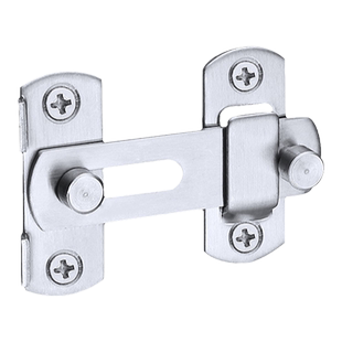 防盗门二道锁免打孔插销门栓推拉门专用锁扣不锈钢门搭扣老式门锁