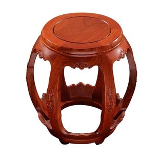 金花梨实木圆凳鼓凳中式茶几小矮凳子古筝鼓墩绣墩客厅坐凳换鞋凳