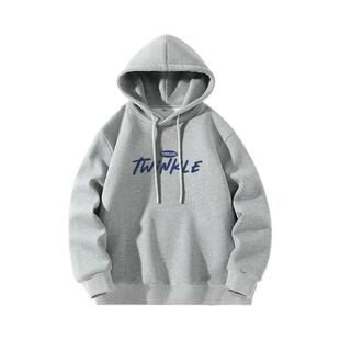 唐狮官方美式潮牌重磅硬挺连帽卫衣男秋季宽松百搭帽衫外套上衣YB