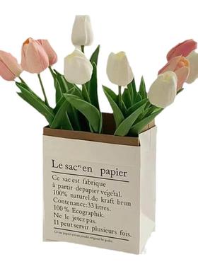 郁金香客厅假花ins轻奢