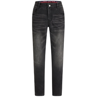 LONDA伦德马2025年春修身牛仔裤男潮时尚直筒裤微弹休闲男装裤潮