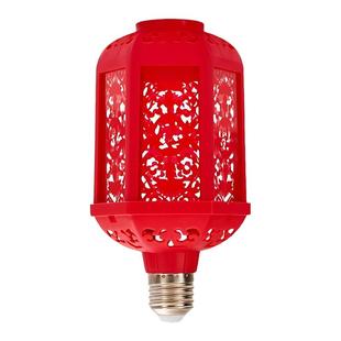 2026新款春节七彩旋转彩灯大号新年发财福字灯过灯笼灯泡过年氛围