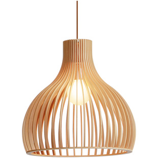 民宿阁楼斜顶餐厅吊灯禅意茶室灯具瑜伽馆日式田园原木风阳台灯饰