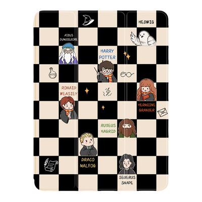 第2件0元可爱棋盘格子苹果ipad