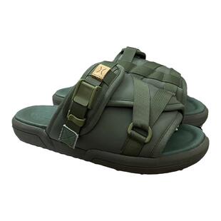 VISVIM UNCLE GUI  余文乐联名款真皮面包拖鞋一字拖厚底包头拖鞋