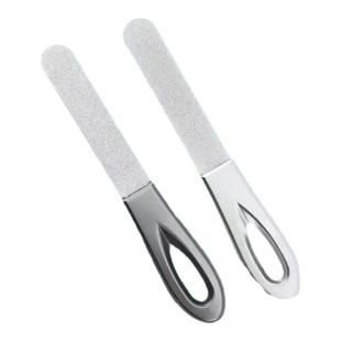 德国精工指甲锉刀不锈钢双面磨甲器打磨修型美甲高档指甲专用挫条