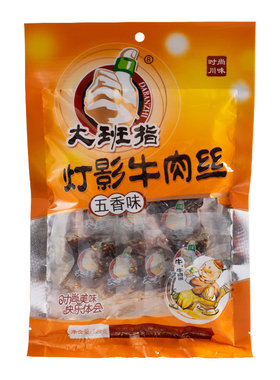 大班指灯影牛肉丝四川达州特产