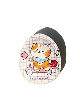 优笙色小猫咪棉花糖粉扑遮瑕高光