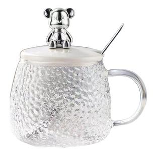 【买一送一】玻璃杯网红情侣杯带盖勺水杯果汁饮料咖啡喝水杯子