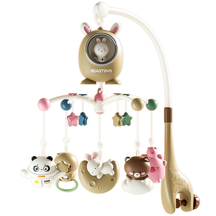 新生儿床铃婴儿玩具0-3个月6宝宝床头旋转音乐悬挂式挂件安抚礼盒