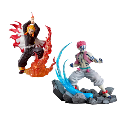 正版世嘉鬼灭之刃猗窝座炎柱手办