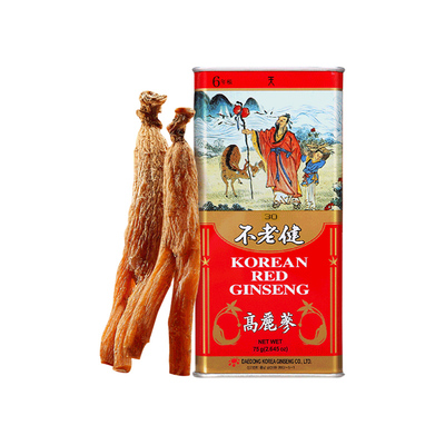 不老健高丽参韩国天参30支75克