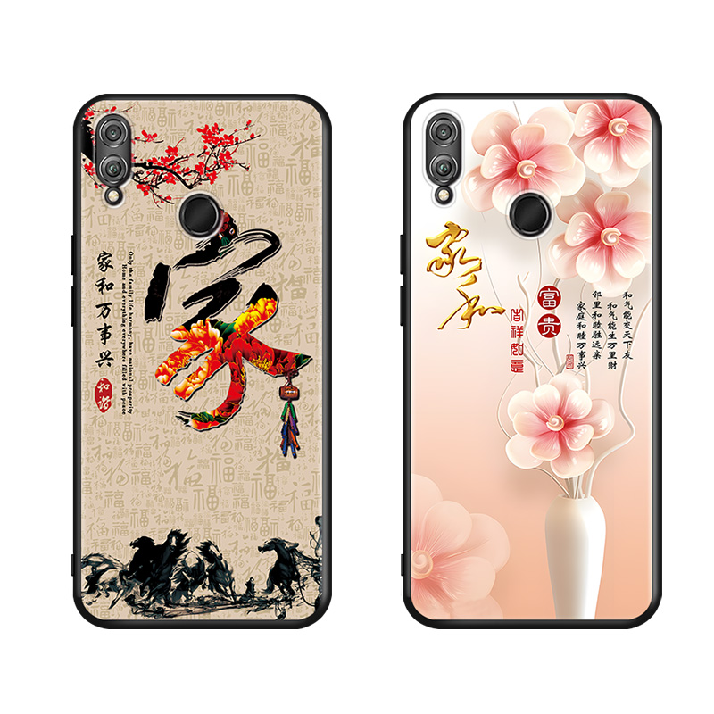 luckrider适用于华为荣耀畅玩8c手机壳bkk-al00新款精准开孔国潮风防摔bkk-al00软壳bkk-al10网红honor畅完8c