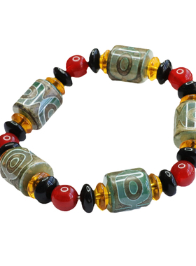 红玛瑙天珠路路通手串玉髓手链新中式民族风手饰品情侣闺蜜礼物