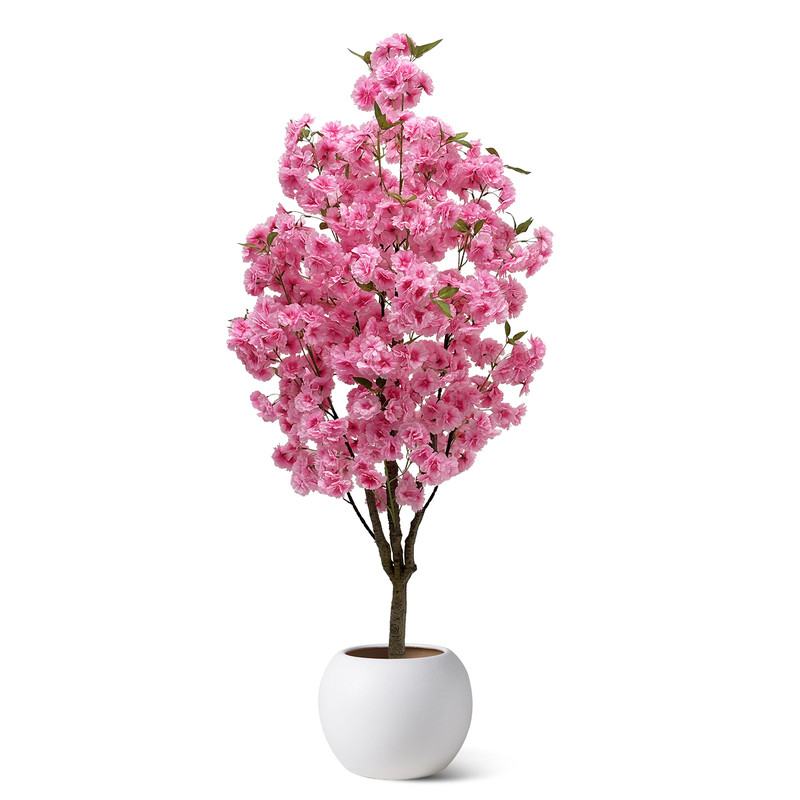 仿真樱花树盆栽高级感装饰摆件