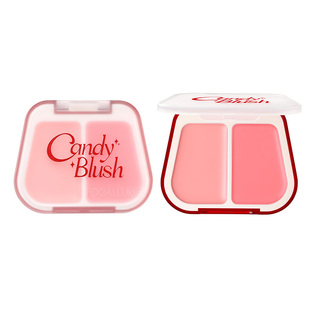 菲鹿儿双色腮红膏泥自然显色持妆提亮多用膨胀收缩裸妆氛围色哑光