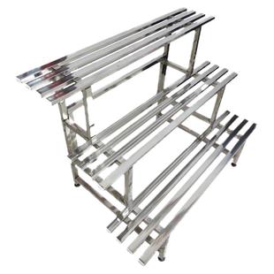 不锈钢阳台花架子铁艺阶梯落地式多层多肉客厅置物户外装饰花盆架