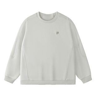 章昊同款FILA FUSION斐乐潮牌男子套头卫衣2025冬季新款针织上衣