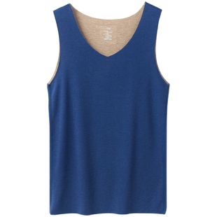 300g男士含羊绒蚕丝无痕随心裁背心 保暖内衣打底衫 秋冬新款男装