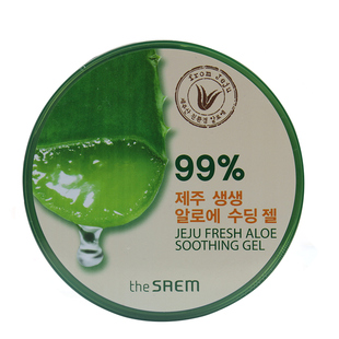 韩国The Saem得鲜99%芦荟胶补水保湿舒缓滋润乳液面霜面膜男女