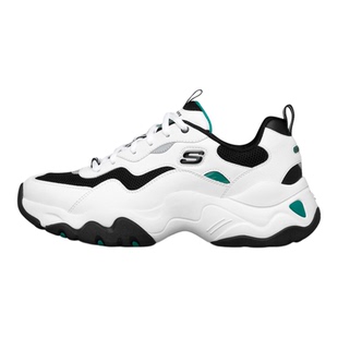 斯凯奇男鞋春季新款熊猫鞋官方正品老爹鞋子增高休闲鞋男士运动鞋