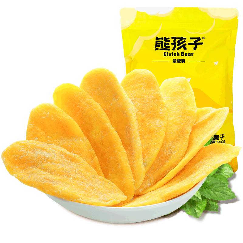 熊孩子芒果干50g蔬果水果干量販裝蜜餞果干零食